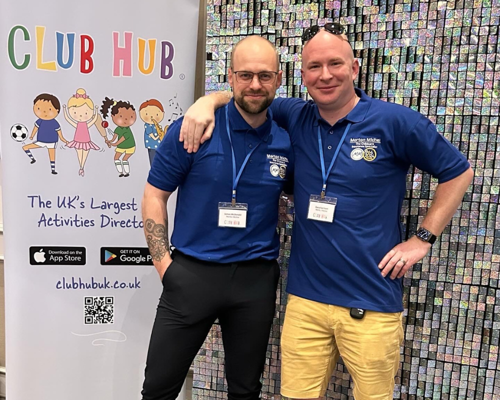 James McDonald and Gary Harrison from the Morton Michel team at the 2024 Club Hub Event